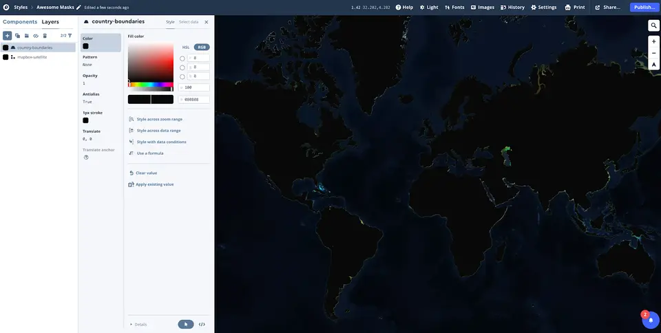 Mapbox Clear All Layers Style A Single Country | Help | Mapbox
